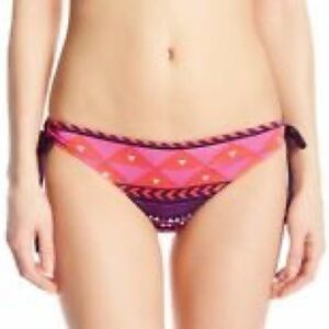 Carve Designs Bikini Bottom NWOT Plum Bali Side Ties Size XL